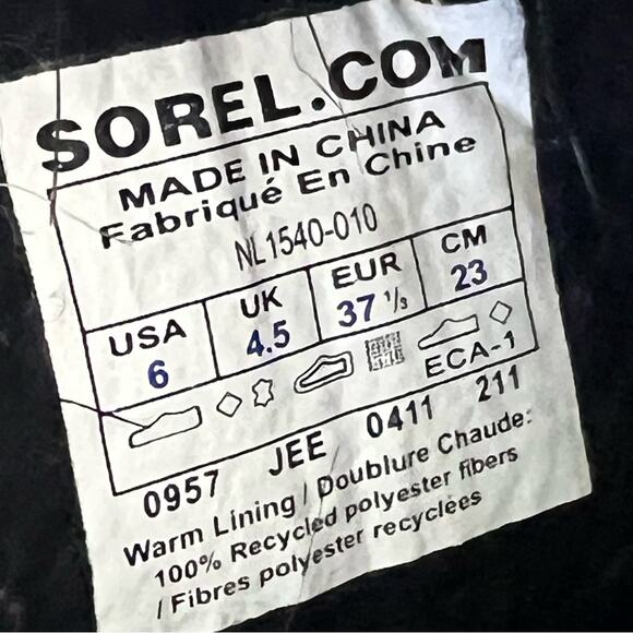 Sorel Winter Snow Boots Women’s 6 - Picture 8 of 10